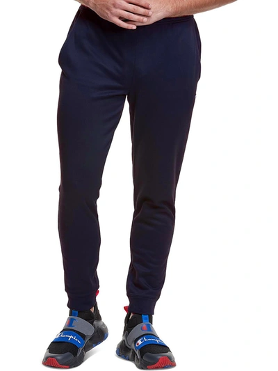 Shop Champion Game Day Mens Fleece Fitness Jogger Pants In Blue