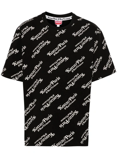 Shop Kenzo T-shirt With Verdy Bear Print In Black