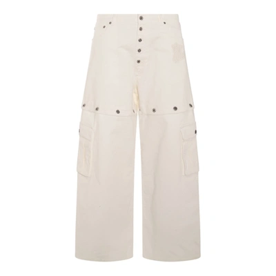 Shop Off-white Jeans In Raw White