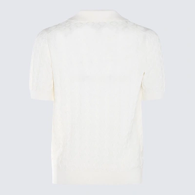 Shop Piacenza Cashmere T-shirt E Polo Bianco In White