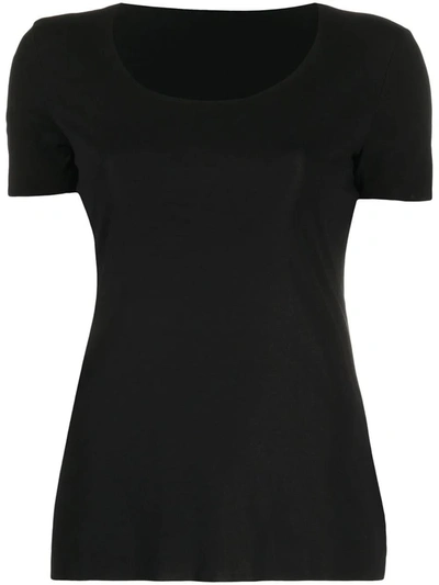 Shop Wolford Crew-neck T-shirt In Black