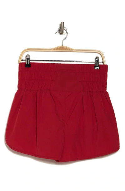 Shop Fp Movement The Way Home Shorts In Crimson