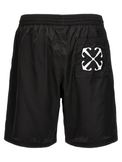 Shop Off-white Arrow Surfer Beachwear White/black