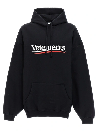 Shop Vetements Campaign Logo Sweatshirt Black