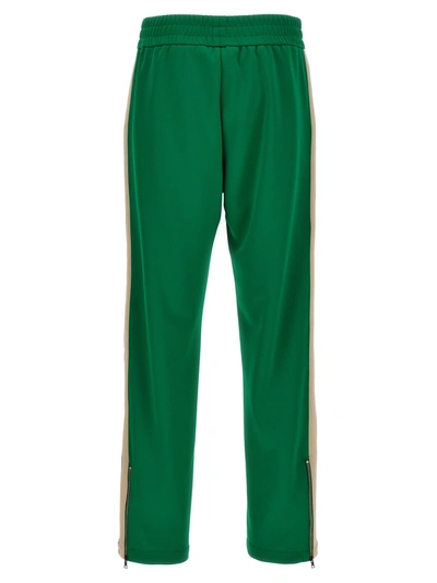 Shop Palm Angels Classic Logo Track Pants Green