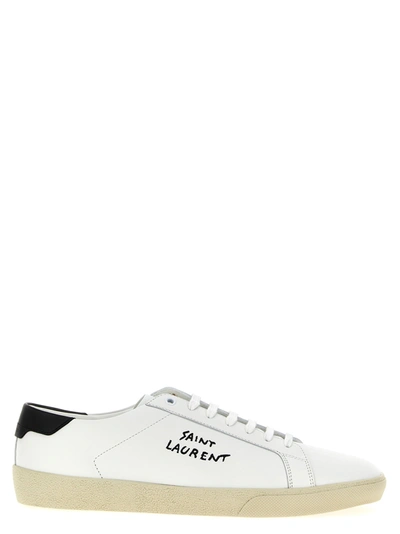 Shop Saint Laurent Court Sl/06 Sneakers White/black