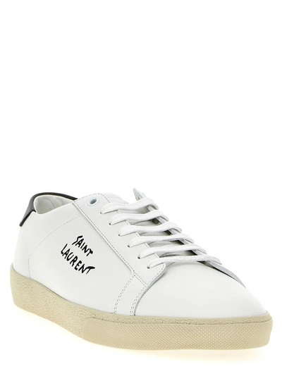 Shop Saint Laurent Court Sl/06 Sneakers White/black