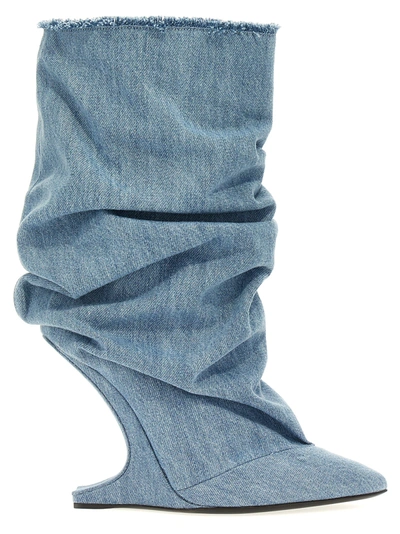 Shop Nicolo' Beretta Jetsy Boots, Ankle Boots Light Blue