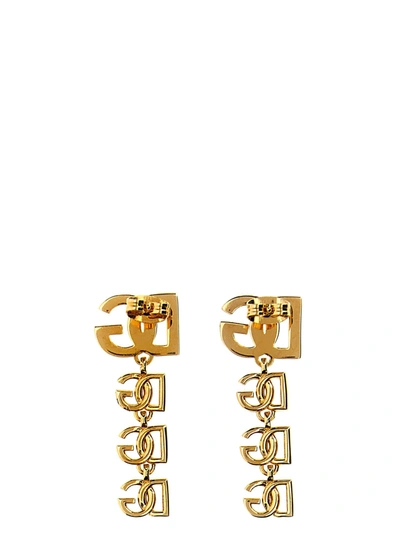Shop Dolce & Gabbana Logo Earrings Jewelry Gold