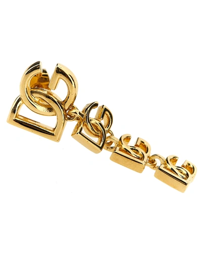 Shop Dolce & Gabbana Logo Earrings Jewelry Gold