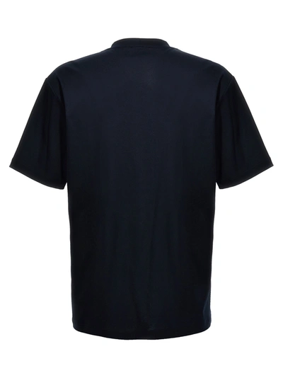 Shop Giorgio Armani Logo T-shirt Blue