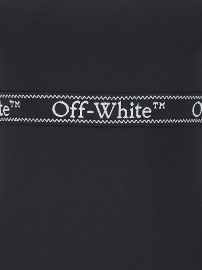 Shop Off-white Logoband Cross Dresses White/black