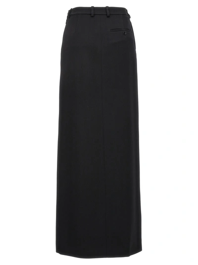 Shop Balenciaga Long Wool Skirt Skirts Black