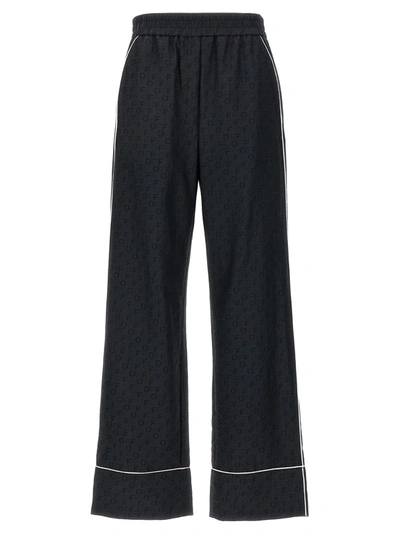 Shop Off-white Off Jacquard Pajama Pants Black