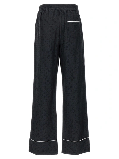 Shop Off-white Off Jacquard Pajama Pants Black