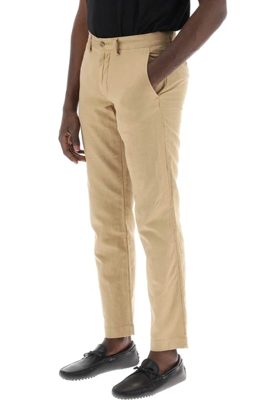 Shop Polo Ralph Lauren Pantaloni In Lino E Cotone