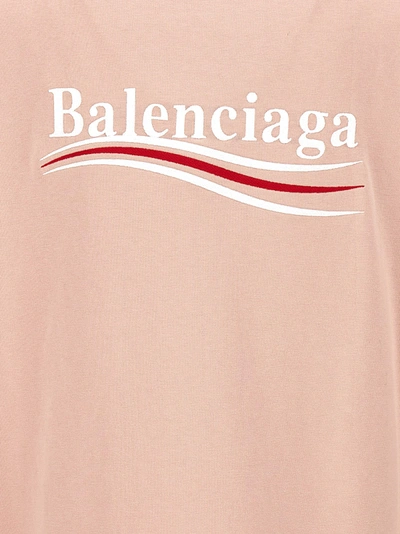 Shop Balenciaga Political Campaign T-shirt Pink