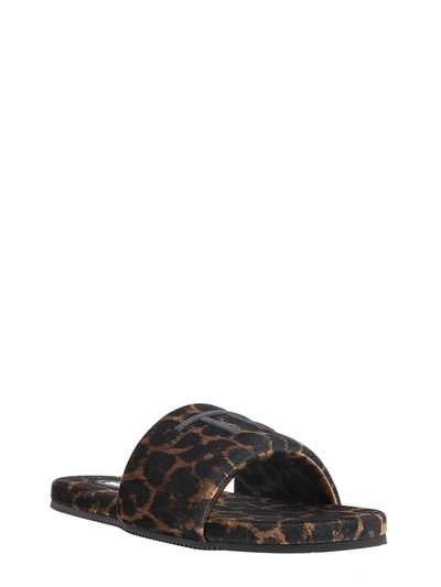 Shop Tom Ford Slide With Animalier Print