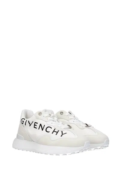 Shop Givenchy Sneakers Giv Runner Suede White Cloud White