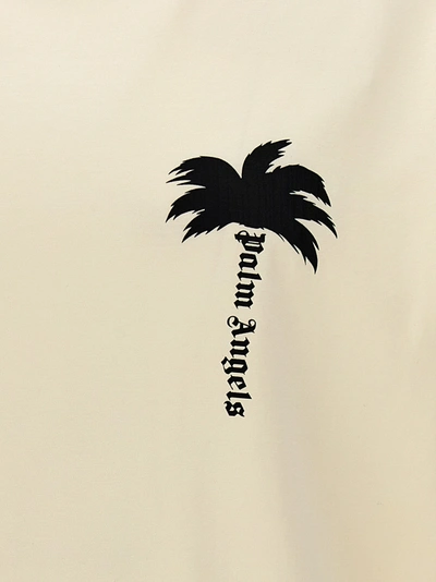 Shop Palm Angels The Palm T-shirt White/black