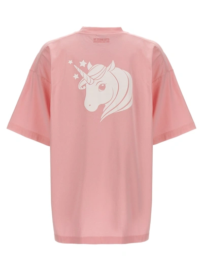 Shop Vetements Unicorn T-shirt Pink