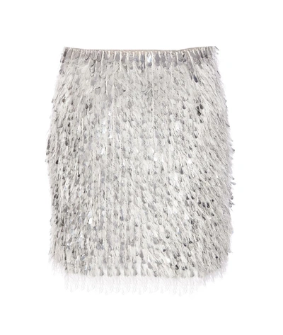Shop Elisabetta Franchi Skirts In Silver