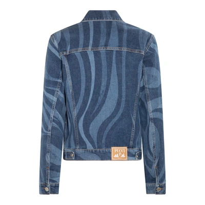 Shop Pucci Emilio  Jackets In Blu/celeste