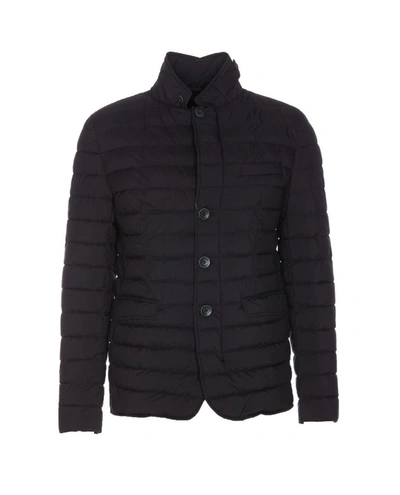 Herno Quilted Down Jacket Casual Jackets And Parka Blue In Blue
