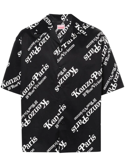 Shop Kenzo Shirt With Print In Black