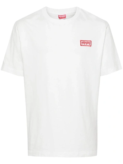 Shop Kenzo T-shirt With Embroidery In White