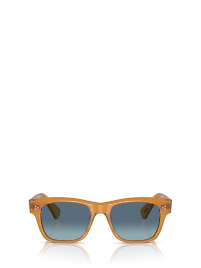 Shop Oliver Peoples Sunglasses In Amber