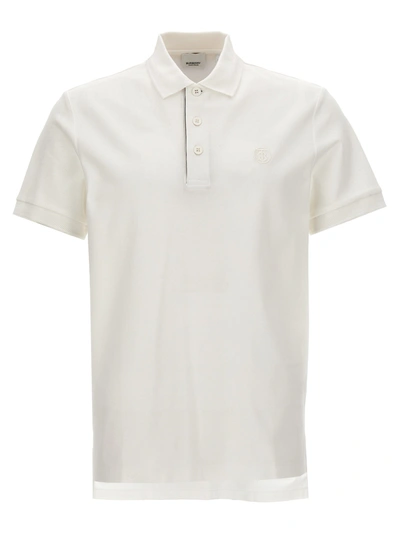 Shop Burberry Eddie Polo In White