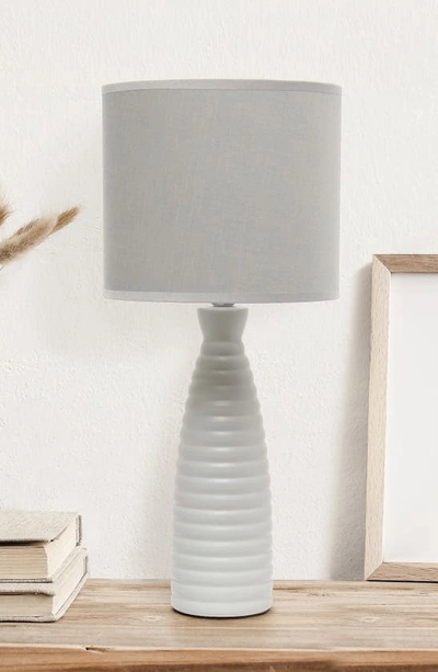 Shop Lalia Home Grey Bottle Table Lamp In Gray