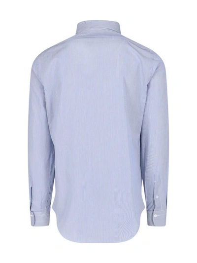 Shop Finamore Shirts In Blue