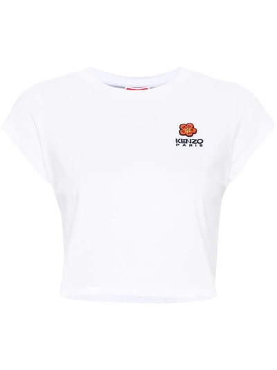 Shop Kenzo T-shirt With Embroidery In White