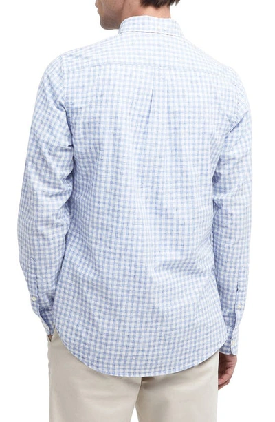 Shop Barbour Kanehill Tailored Fit Button-down Shirt In Sky