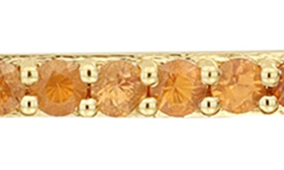 Bony Levy 14k Gold Bar Pendant Bracelet In Garnet Spessartite