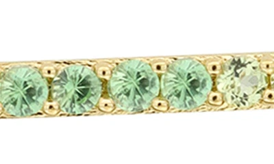 Bony Levy 14k Gold Bar Pendant Bracelet In Peridot Tsavorite