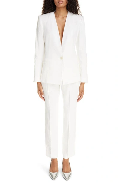 Shop Isabel Marant Manzil Hemp Blend Blazer In White