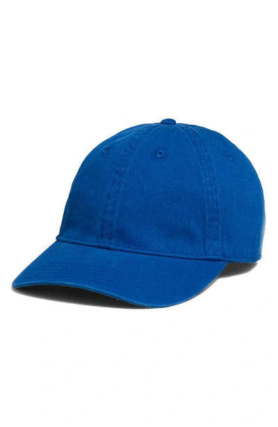 Shop Madewell Broken In Organic Cotton Twill Baseball Cap In Pure Blue