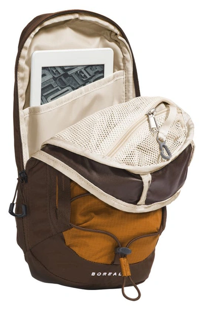 Shop The North Face Borealis Water Repellent Sling Backpack In Timber Tan/ Demitasse Brown