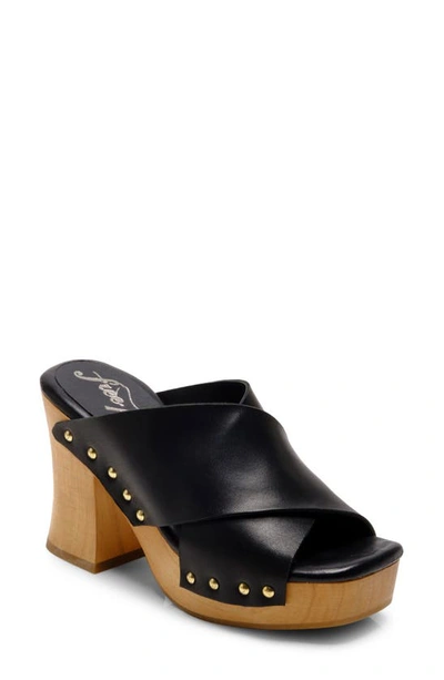 Shop Free People Mallory Platform Slide Sandal In Black