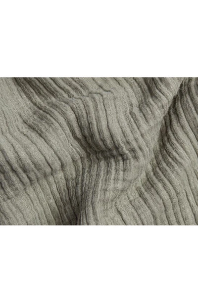 Shop Parachute Cloud Cotton & Linen Gauze Bed Blanket In Moss