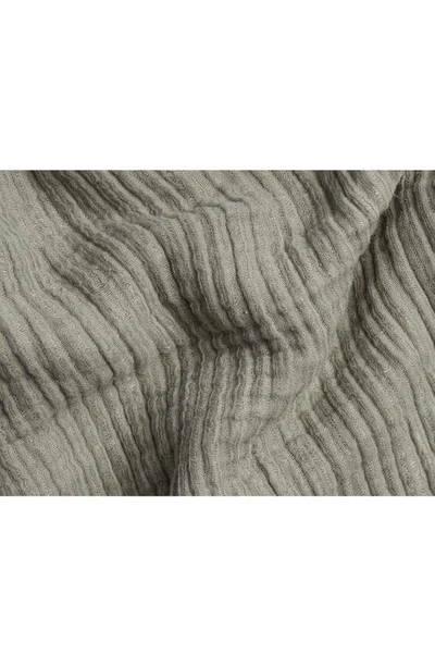Parachute Cloud Linen Gauze Bed Blanket In Moss