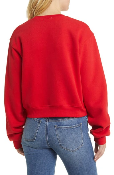Shop The Mayfair Group Somebody Graphic Sweatshirt In Red