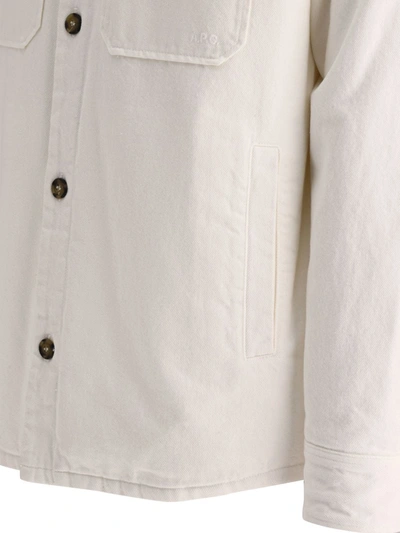 Shop Apc A.p.c. "alessio" Overshirt In White