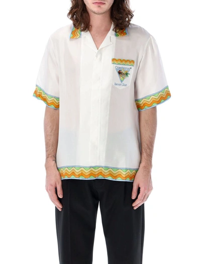 Shop Casablanca Afro Cubism Tennis Club Shirt