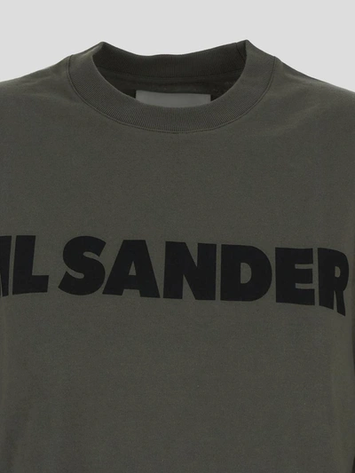 Shop Jil Sander T-shirt In Thyme Green