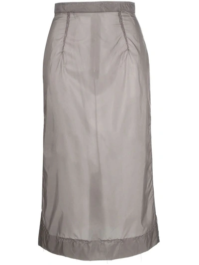 Shop Maison Margiela Midi Skirt Clothing In Grey