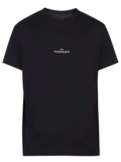 Shop Maison Margiela Black Cotton T-shirt